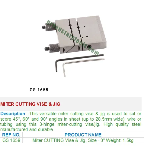 tools jewelry jig vise miter goldsmith cutting vices greenstarstools drill link website
