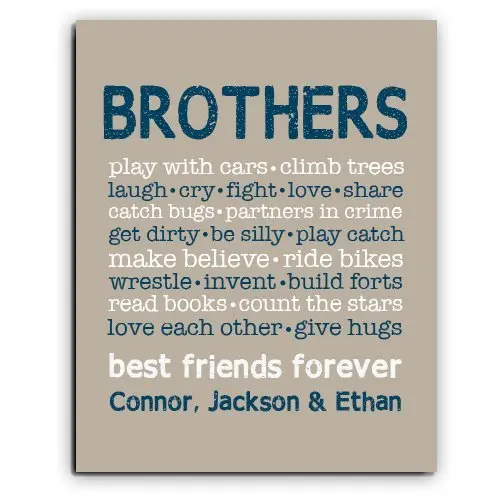 Buy Brother Rules Paper Art Print Brother Wall Art Brother Sign Shared Boys Room Brother Playroom Boy Playroom Brother Gift Brother Decor In Cheap Price On Alibaba Com