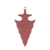 Top Trending Design Micro Pave Setting 14K Yellow Gold Arrow Design Gemstone Designer Pendant