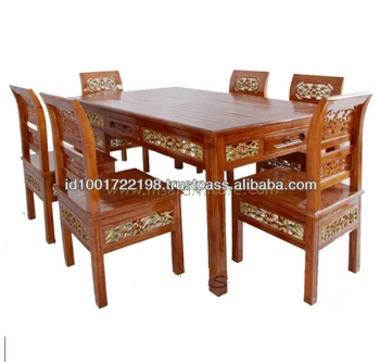 Antique Dining Table Set And 6 Chairs Wooden Carved Furniture Buy Dining Table Dining Chair Dining Chairs And Dining Table Product On Alibaba Com