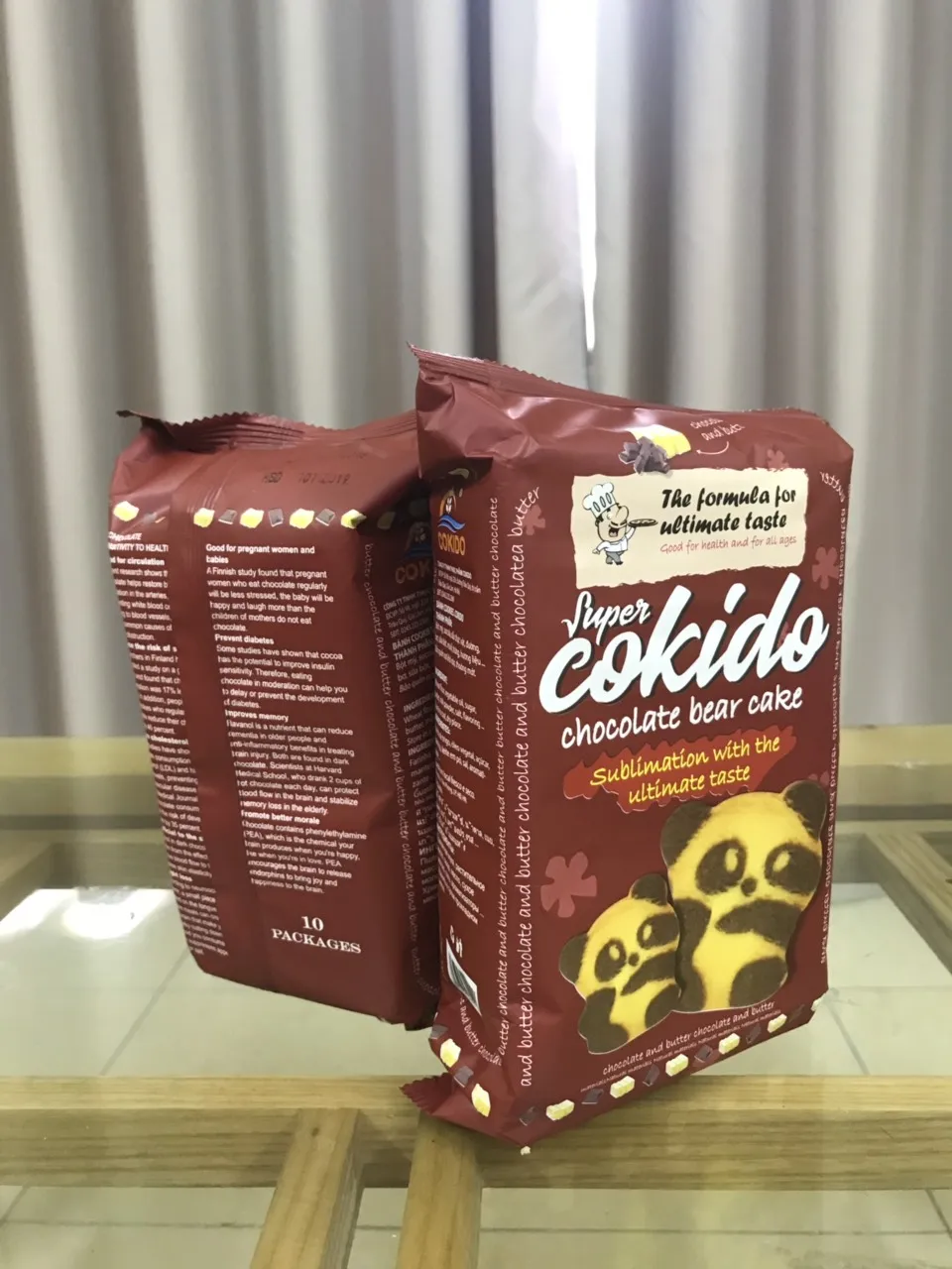 chocolate cookie in bear shape