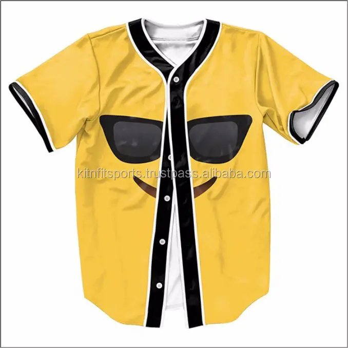 Source Custom Fashion Strip Baseball Jersey Shirts for Men Hip Hop