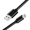 Lower price data cable with micro usb v8 power cable black braiding for microphone