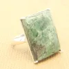 Extra Ordinary ! Natural Maw Sit Sit 22x16mm Rectangle gemstone 925 sterling silver Bezel Set Ring IG9881