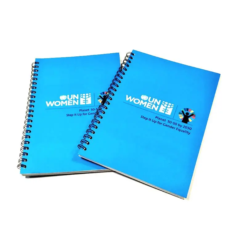 Promotional A5 Note Book Custom Printed Hardcover Planner Dotted Kraft Paper Diary Soft Cover