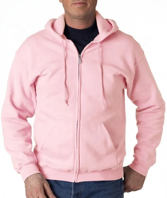 Fashion Streetwear OEM Custom Design Front Zipper Pullover Slim Fit Men Long Sleeve Hoodies, polar fleece jacket