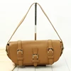 Used Designer Luxury Brand LOEWE brown Leather Shoulder Tote Bag for bulk sale from Japanese Wholesaler to shop owners retailer