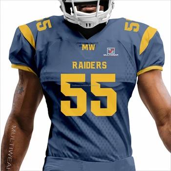 blue and gold football jersey