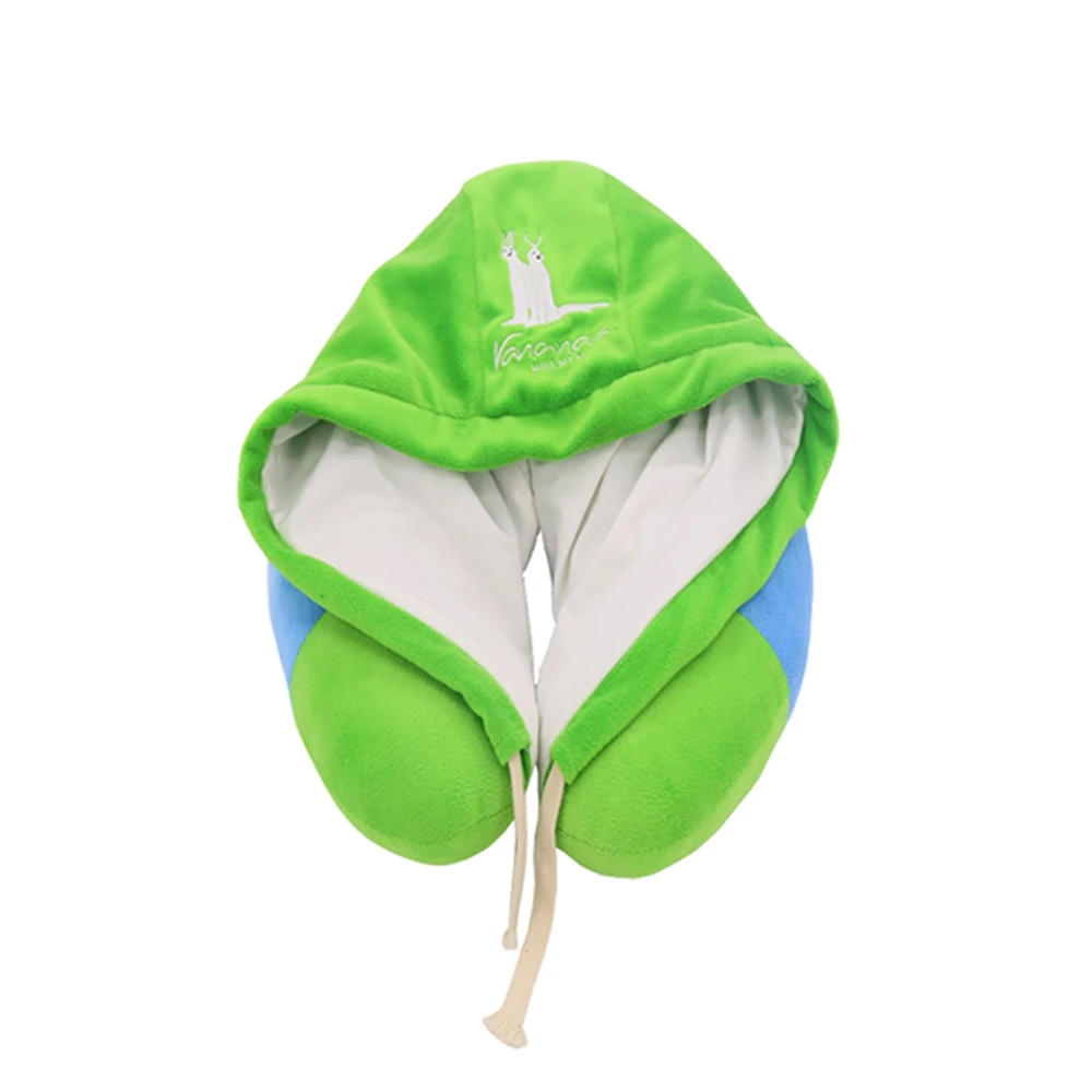 Excellent Travel Accessories Sleeping Travel Camping Airplane Hood Memory Foam Neck Hoody Pillow With Hood