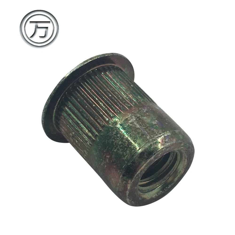 M4 M5 M8 M20 Brass Flat Head Knurled Rivet Nut Buy Square Rivet Nut
