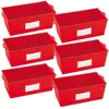 High Quality Red Help-Yourself Book Bins Classic Heavy-Duty Spacemaker Storage Unit Durable Plastic Classroom Organizers Cubby