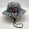 Custom Quick Dry Digital Camo Army Print Fishing Cap Boonie Bucket Hat With String