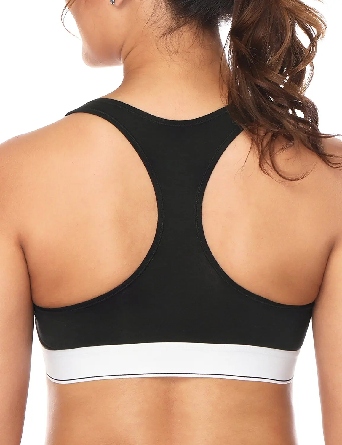 custom elastic band sports bra