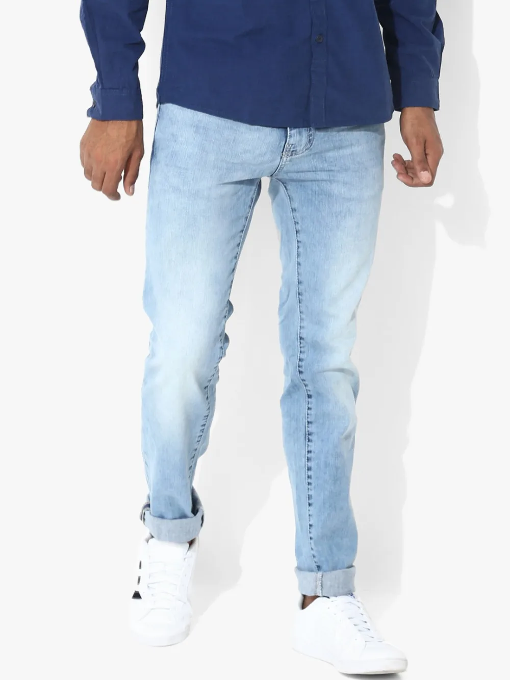 High Stretch Denim Jeans For Fat Guys Top Quality Fashion Ripped Jeans