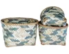 Hot sale new trend fashion foldable large canvas storage bags canvas storage bamboo laundry basket