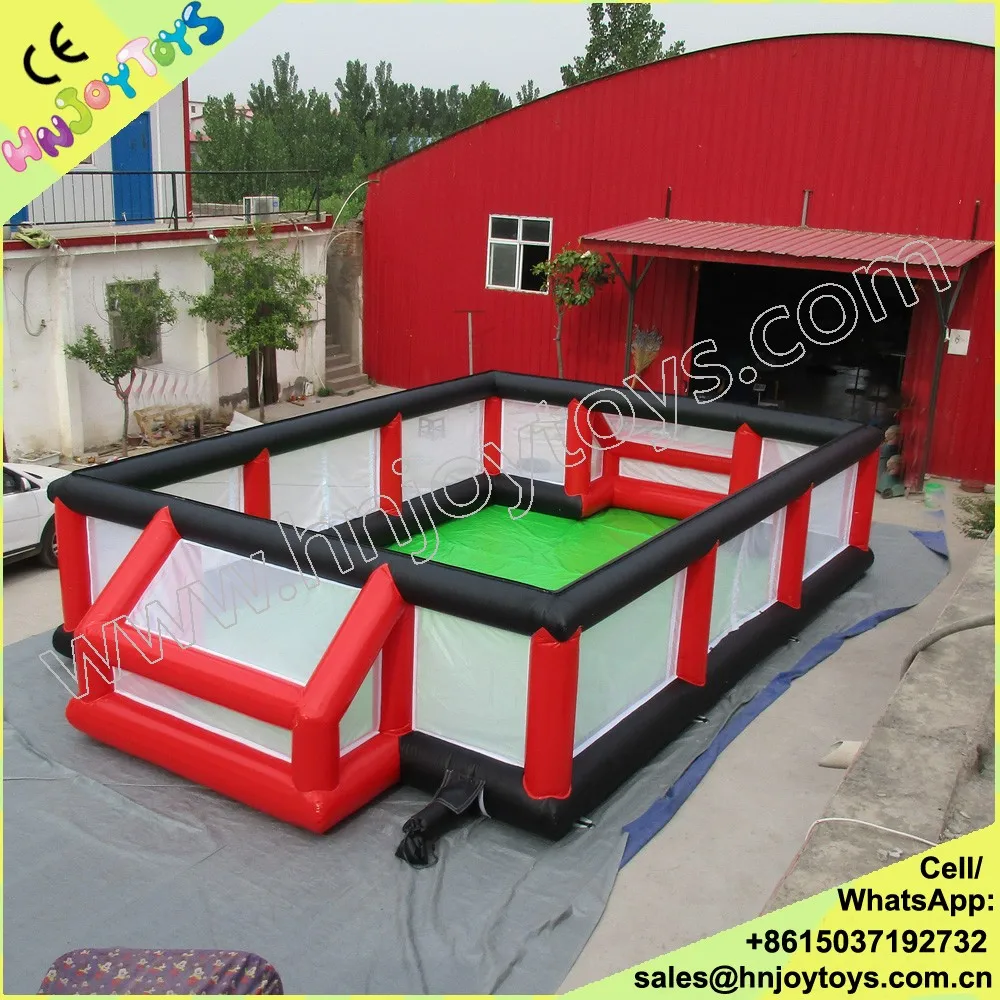 Commercial Inflatable Football Court Inflatable Soap Soccer Field
