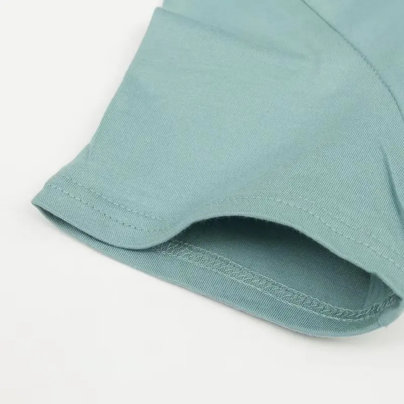 2019 New Arrival Spring Clothes Women Crop Top Plain t shirt with Side Splits