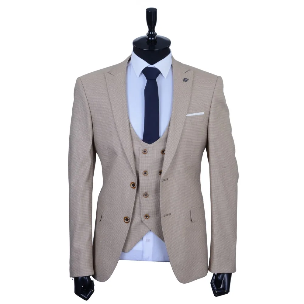 Wholesale High Quality Suit Fabrics Viscose & Polyesterl Men Slim Fit