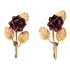 Metal Flower Robe Hook Wrought Iron Rose Hook