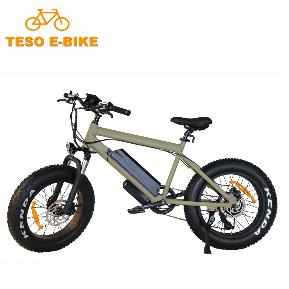 Fashion 20 Inch 48v 10.4ah Mini Fat Tire Ebike Unfoldable Fat Bike Electric 500w E-bike With 