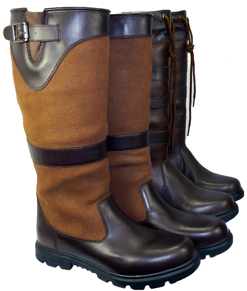 High Quality Waterproof Genuine Leather Barn Boots Country Boots Riding