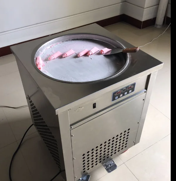 2020 New Arrival Thailand Flat Single Pan With Four Barrel Fried Ice