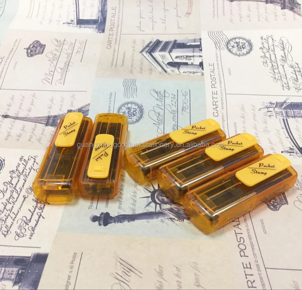 Small Rubber Pad Self Inking Pocket Stamp/self Inking Pocket Stamp