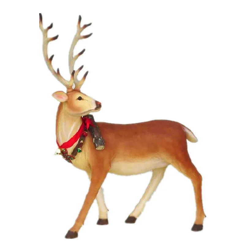 Outdoor Life Size Resin Christmas Reindeer Statues - Buy Resin