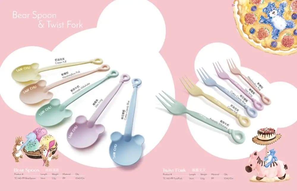 Ice cream spoon and Fork