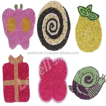 Designer Table Coaster Wine Gl Coasters Beaded Place Mat Designer Table Coaster Wine Gl Coasters Beaded Place Mat