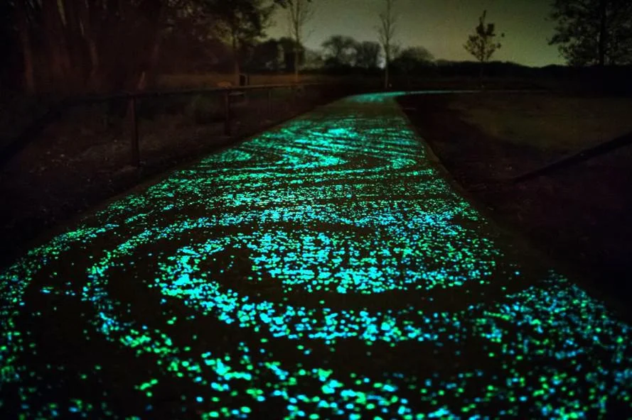 Photo Luminescent Pebble Rock Glow In The Dark Aggregate Glow Pebble