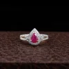 IGI Certified Classic Ruby with Diamonds Ring