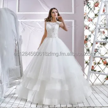 vestido de novia jasmine estilo princesa con falda de tul - buy