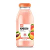 South Asia Beverage Fruit Juice Drink 250ml Glass Bottle Peach Flavor Kombucha