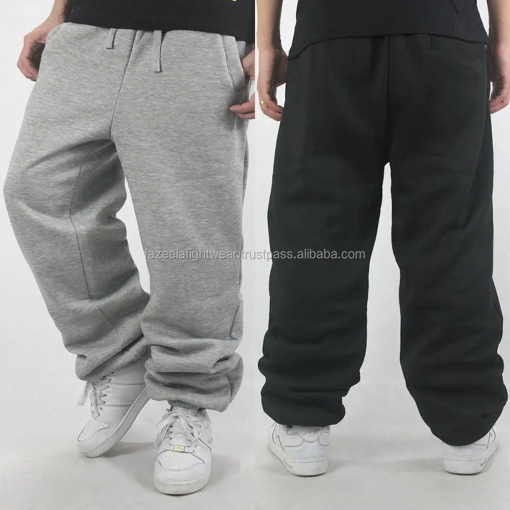 cotton track pants with zipper pockets