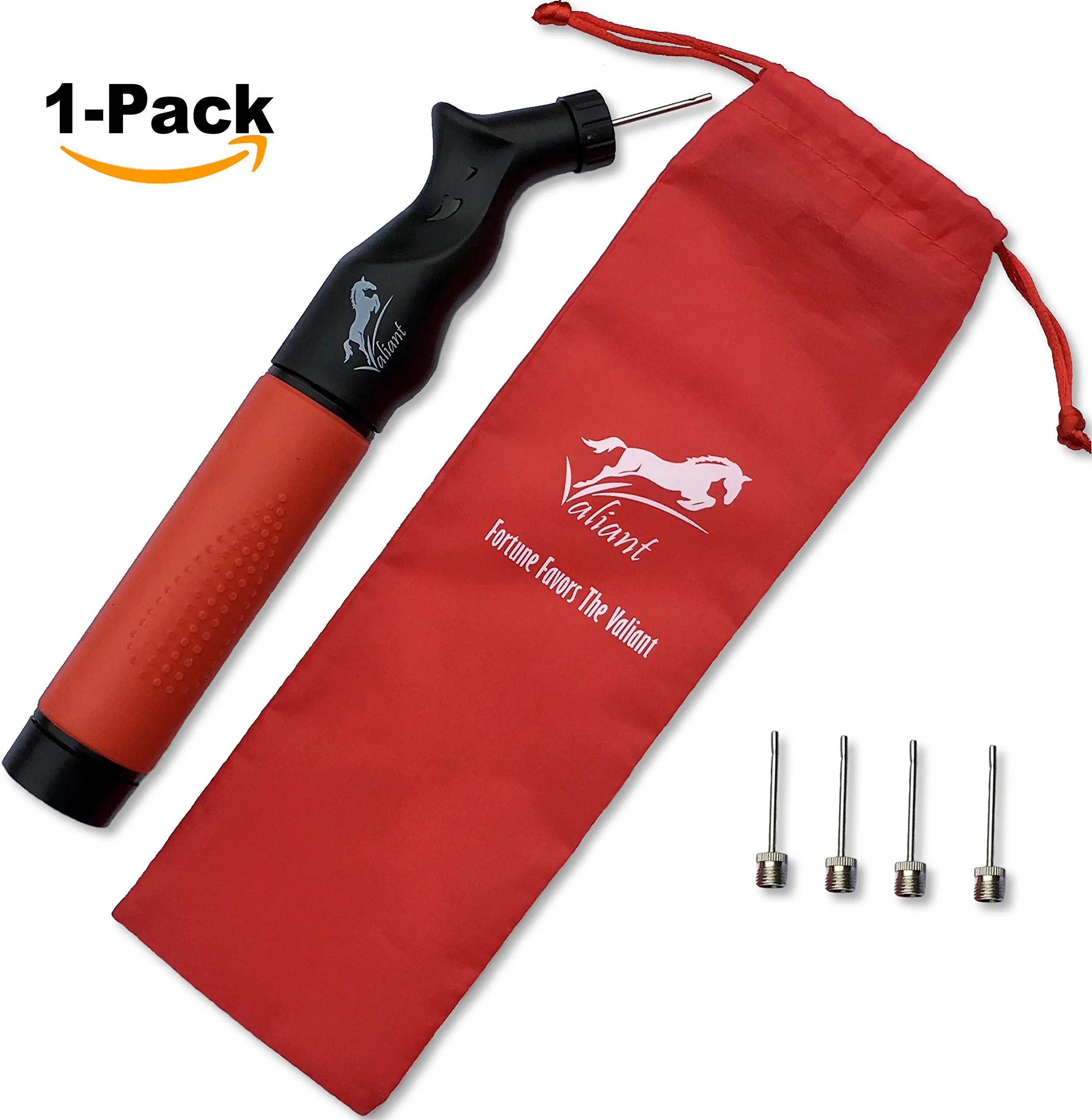 Dual Action Ball Pump Compact 6 Inches Mini Size With 4 Needles And 3 Inches Air Hose-Functional And Easy To Use Cyclone Sports