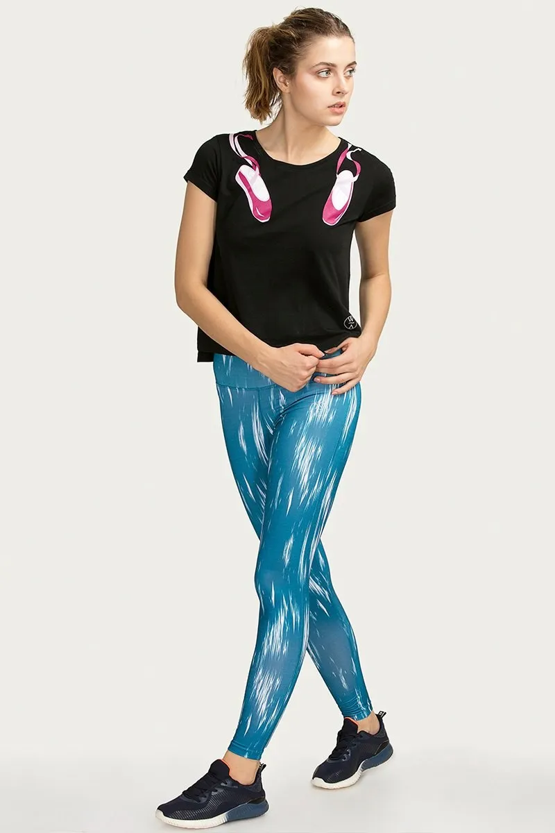 west vogue skin fit pants- blue n print - buy sportswear product