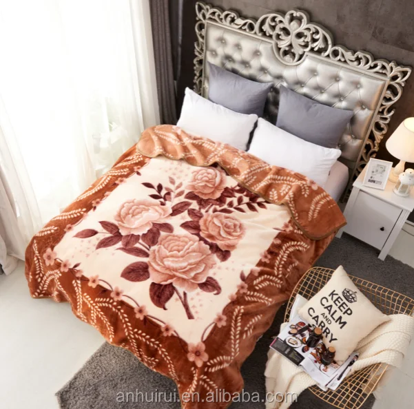 Embossing Raschel Blanket Polyester Blanket Good Design Raschel Blanket