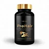 Gold Pro Hair Health Food Supplements Vitamins Round Premium Bottle - Private Label Nutrition - Wholesale Diet Supplements