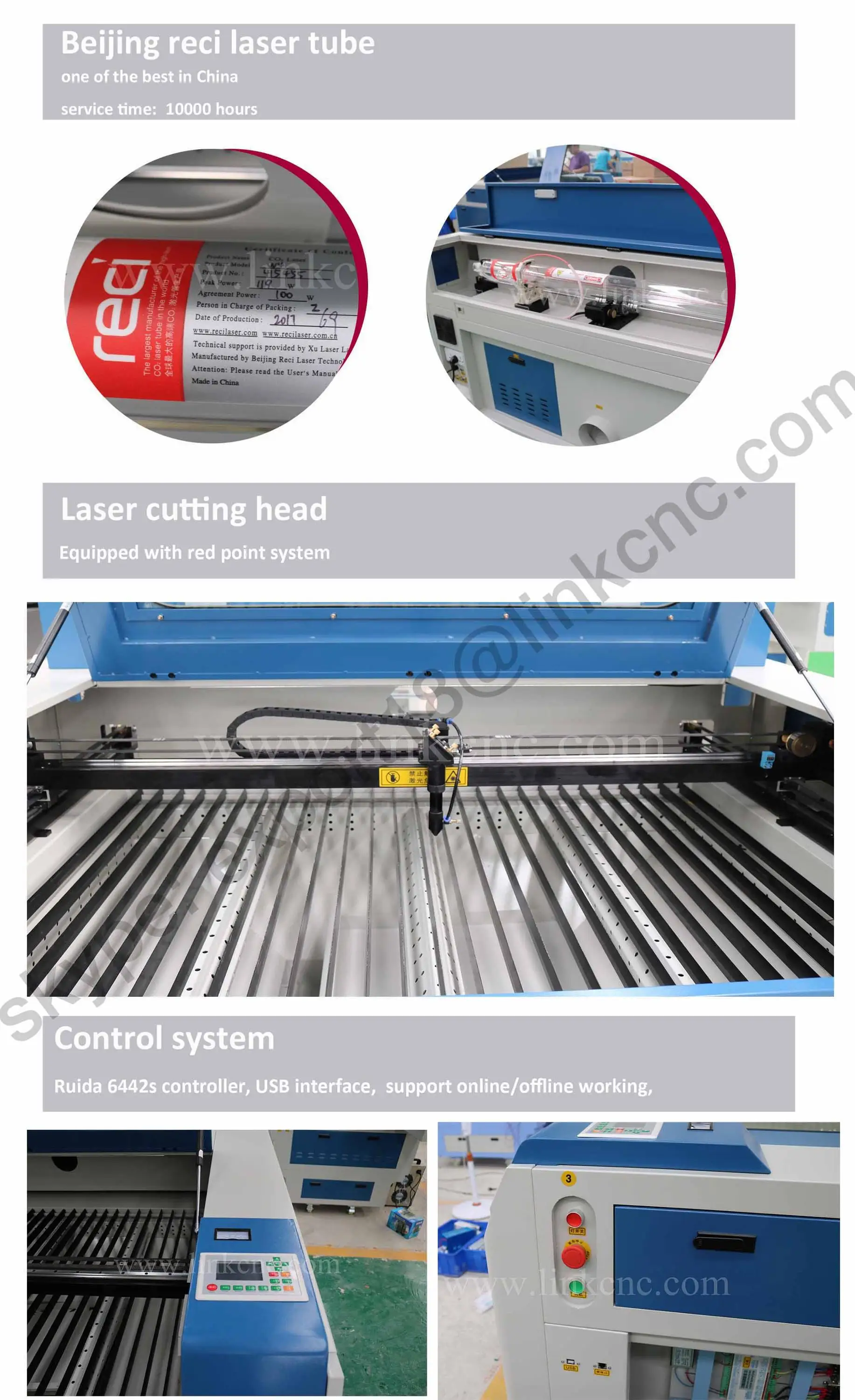 New model! Stronger machine frame laser cutting machine LXJ1390 with higher precision