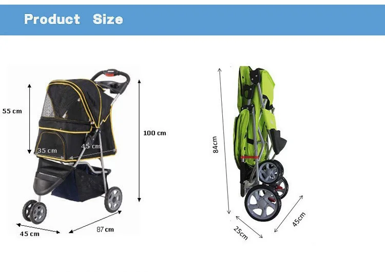 poussette haute 3 roues