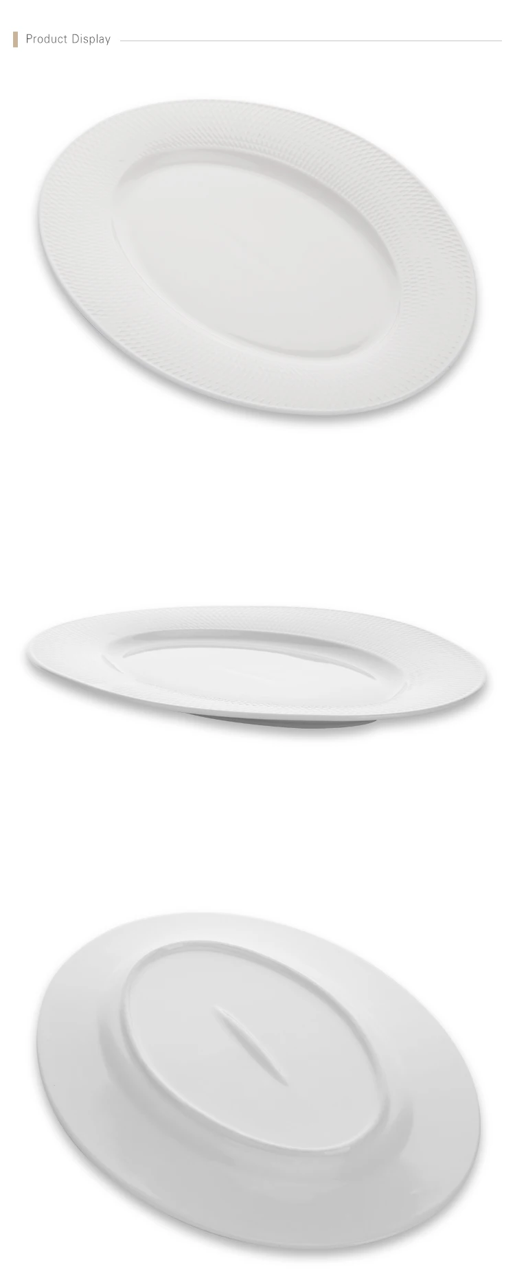 Kitchen Accessories 2019 Catering Supplies Ceramic Dinner Plates India Restaurant Oval Plate,  Oval Shaped Dinnerware<