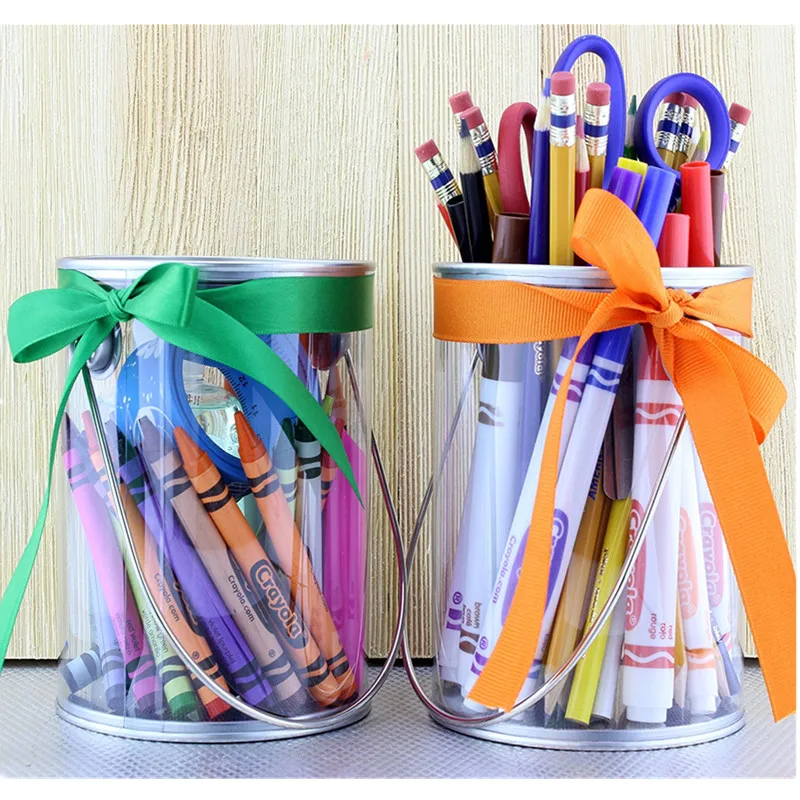 Oem Wholesale Round Plastic Candy Containers Pvc Bucket With Lid Buy