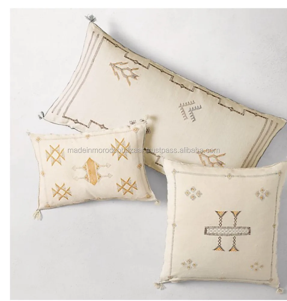 Lumbar Size Moroccan Sabra Silk Pillow Buy Decorative Silk