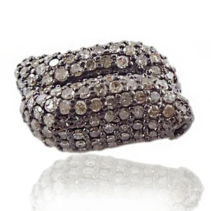 Wholesale Indian Beads Jewelry Handmade Pave Diamond Finding