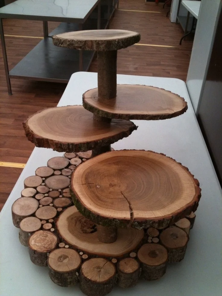 Wood Slices Cupcake Stand Buy Cupcake Stand For Sale
