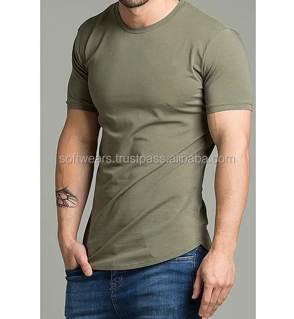 curved hem tee