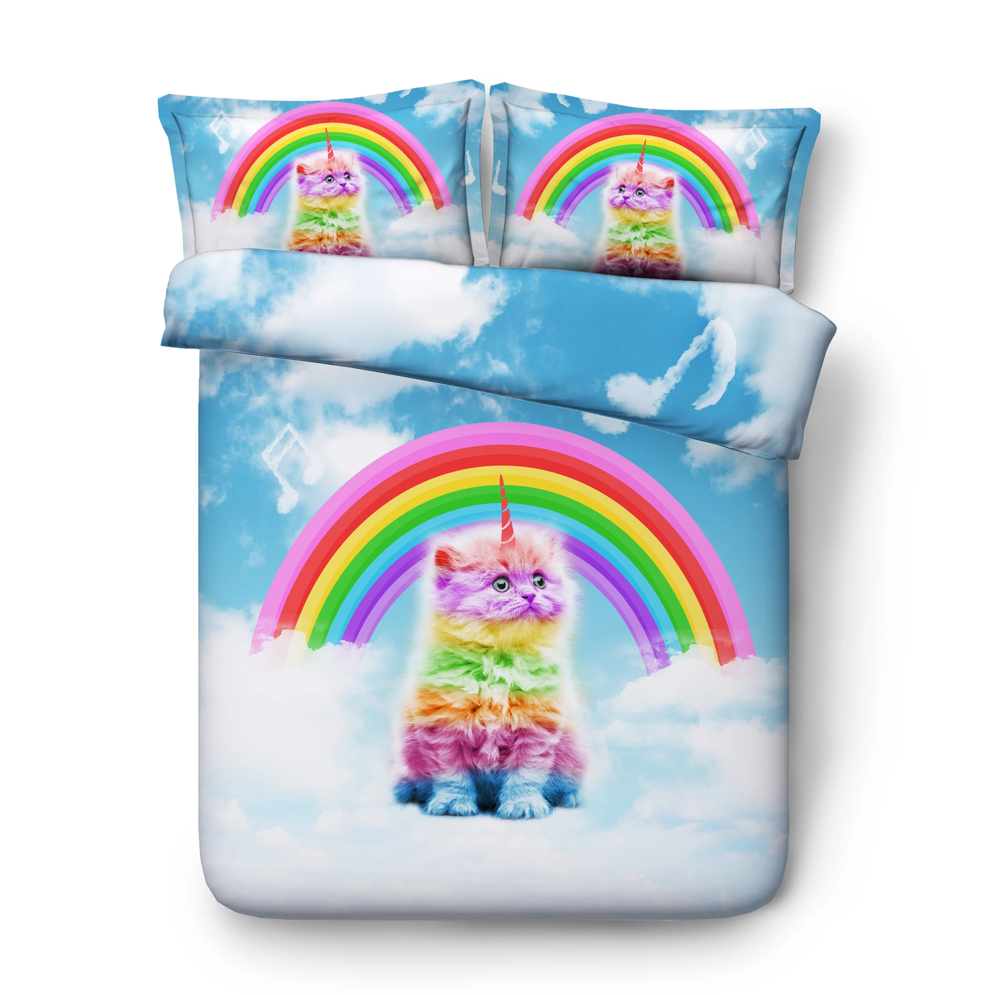 cat unicorn bedding