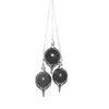 Black agate round ball pendulum stone gemstone pendulums wholesale