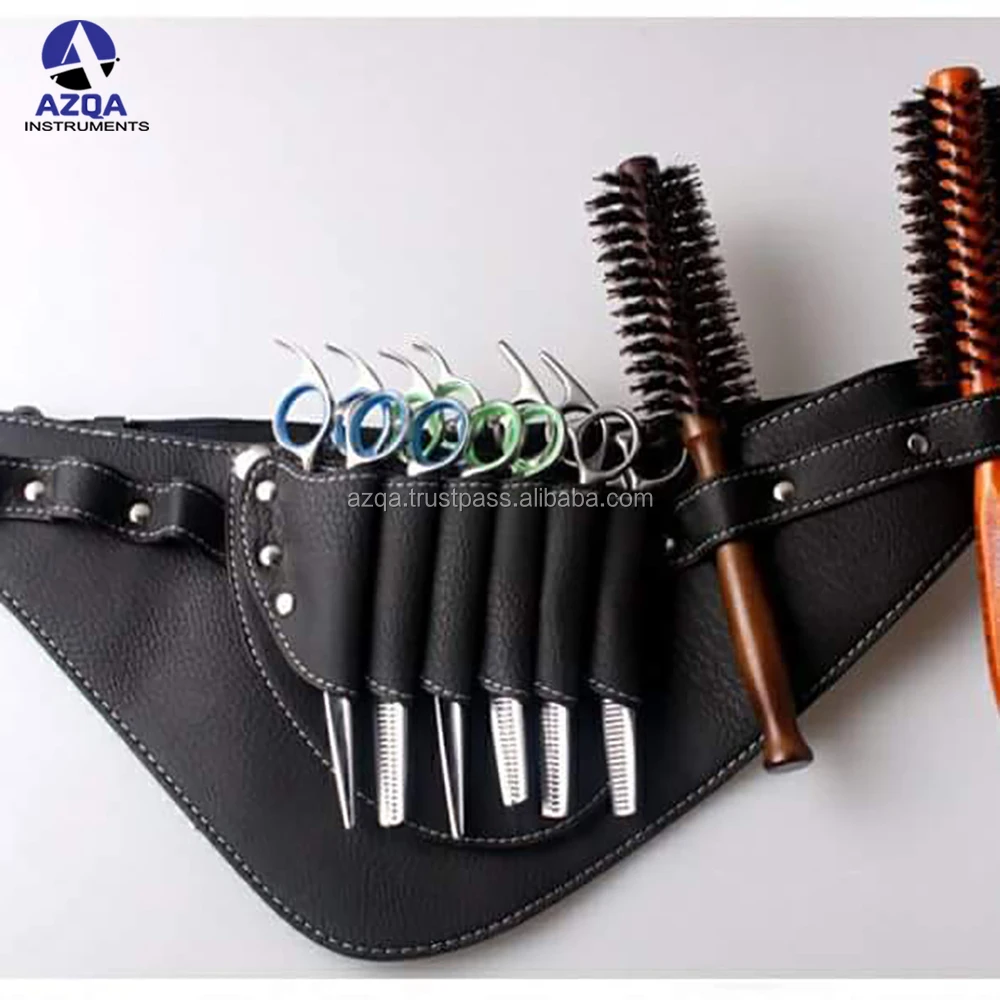 Professional Hair Scissor Holster Pouch With Waist Shoulder Belt For